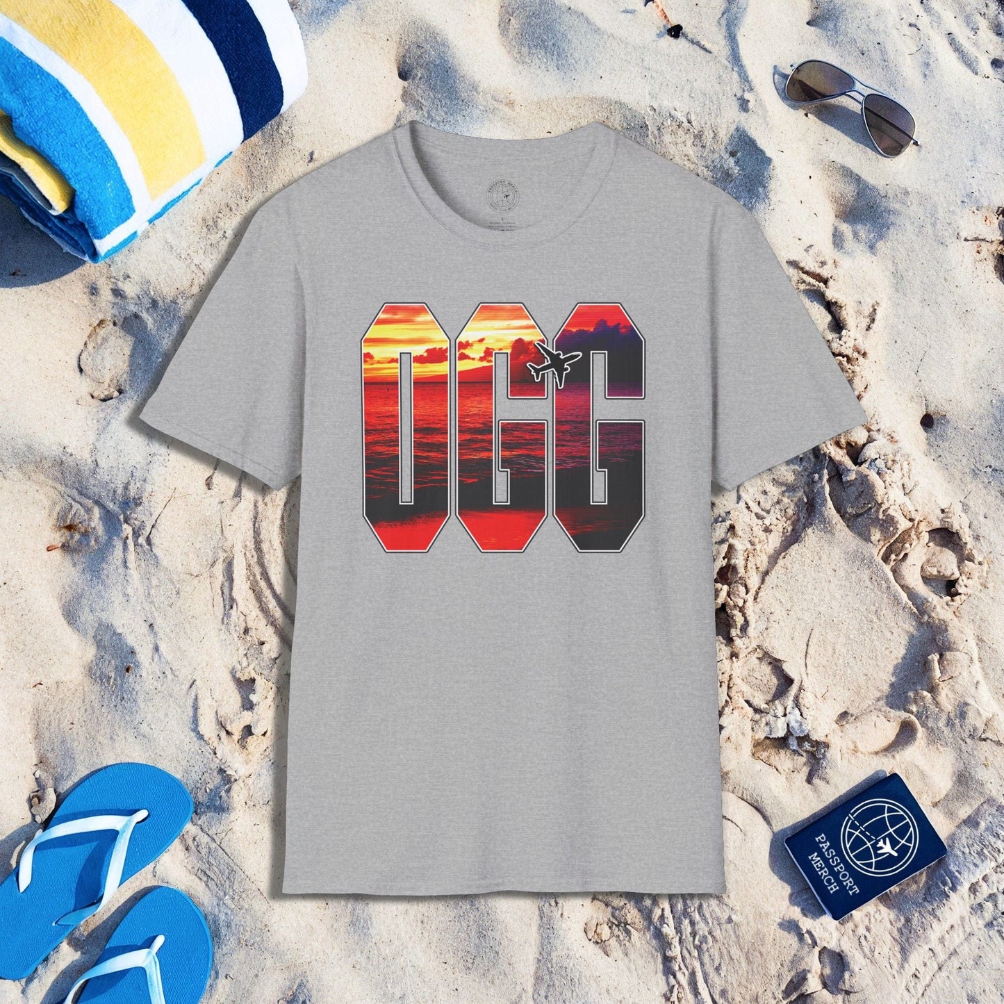 Airport Window ✈️ Kahului Maui Hawaii OGG T-Shirt