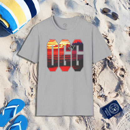 Airport Window ✈️ Kahului Maui Hawaii OGG T-Shirt