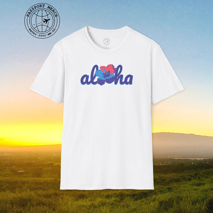 Purple Aloha Hibiscus, Hawaii T-Shirt
