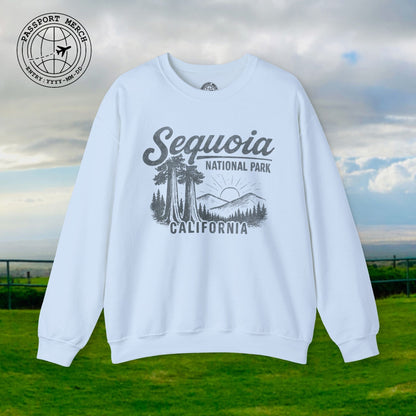 Sequoia National Park Vintage Monochrome, California Crewneck