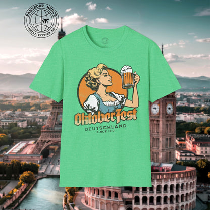 Vintage Oktoberfest Beer Maiden, Germany T-Shirt