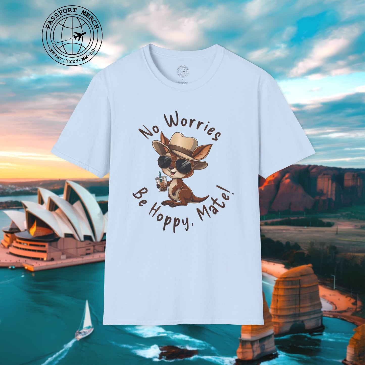 No Worries, Be Hoppy, Mate! Australia T-Shirt
