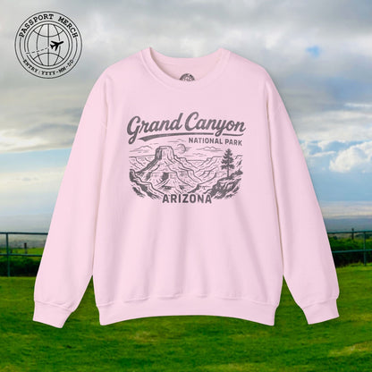 Grand Canyon National Park Vintage Monochrome, Arizona Crewneck