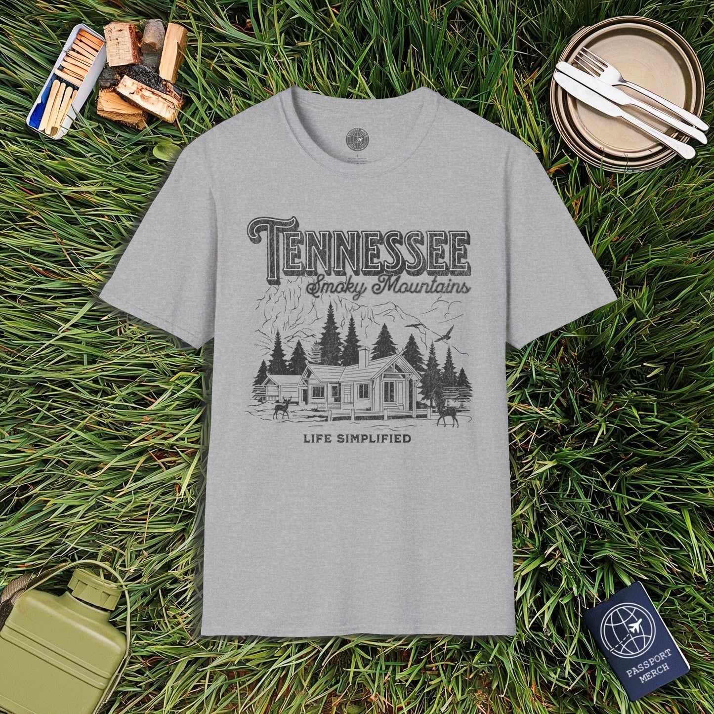 Life Simplified, Smoky Mountains Tennessee T-Shirt