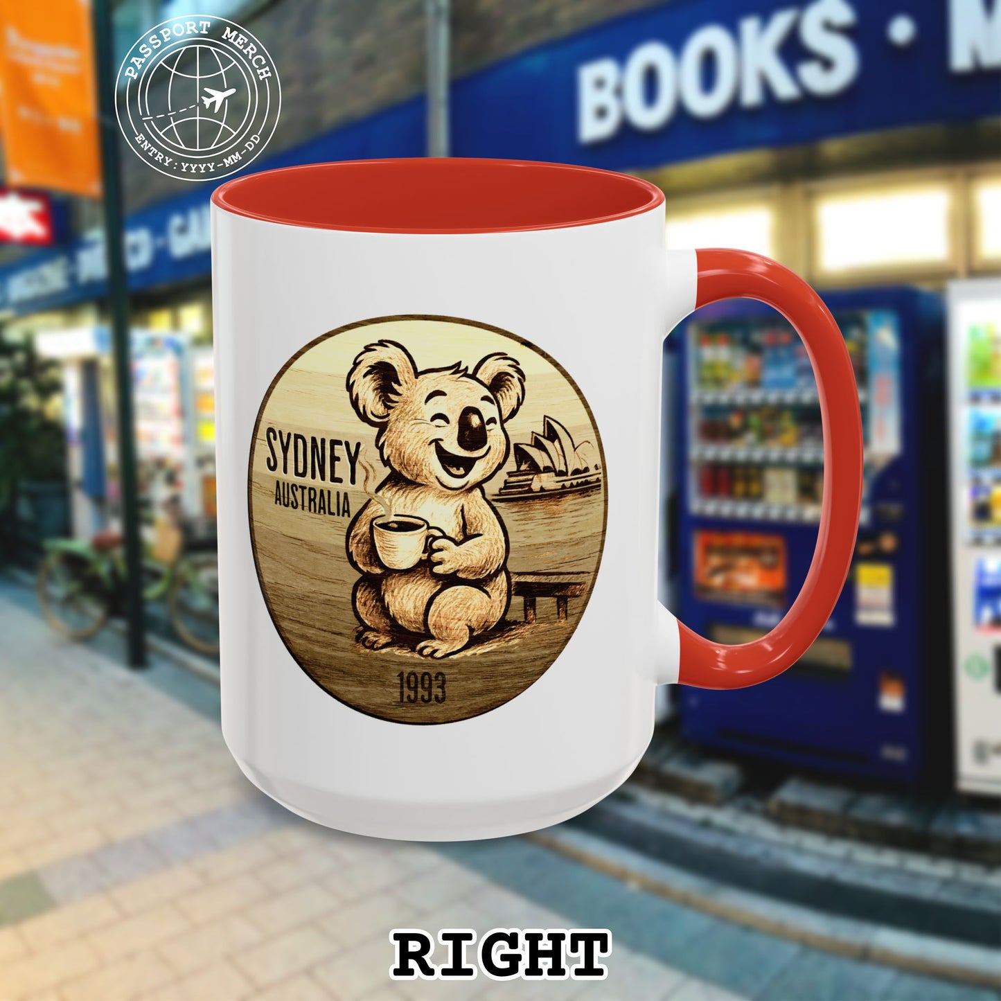 Vintage Koala & Coffee in Sydney, Australia 15oz Mug