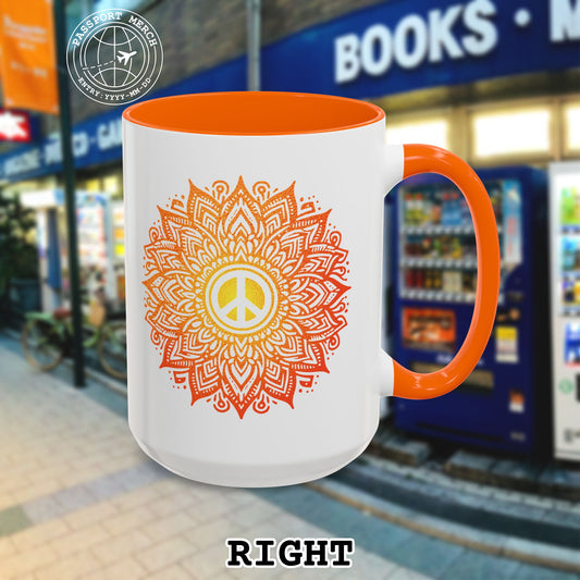 Peace Mandala India 15oz Mug