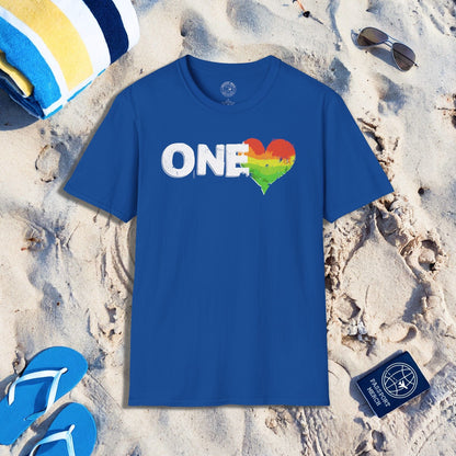 One Heart, Jamaican Reggae T-Shirt