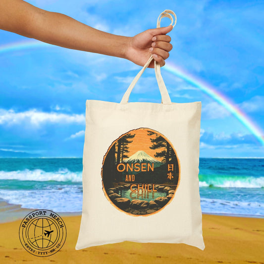 Onsen and Chill, Japan Tote Bag