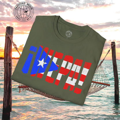 Wepa Puerto Rico Letter Flag T-Shirt