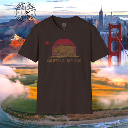 Woodworked Flag of California T-Shirt