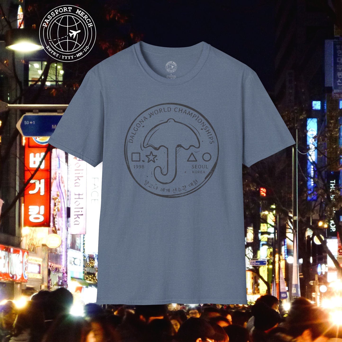 Vintage Dalgona World Championships, Seoul, South Korea T-Shirt