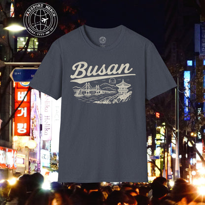Monochrome Dreams of Busan Korea T-Shirt