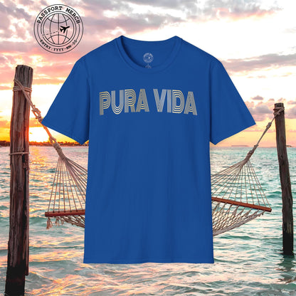 Retro Bling Pura Vida, Costa Rica T-Shirt