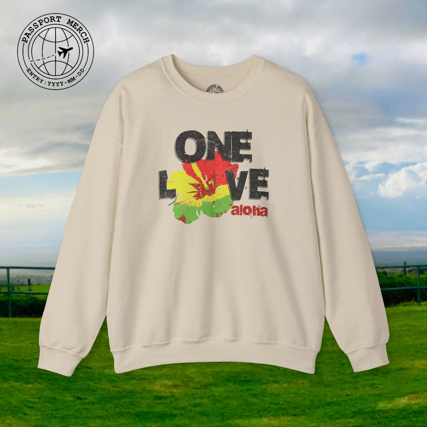 One Love, Aloha, Hawaii Crewneck