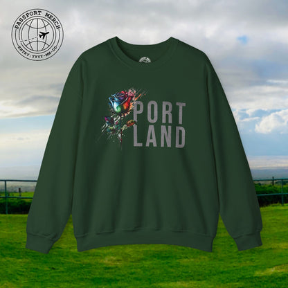 Portland Rose, Oregon Crewneck