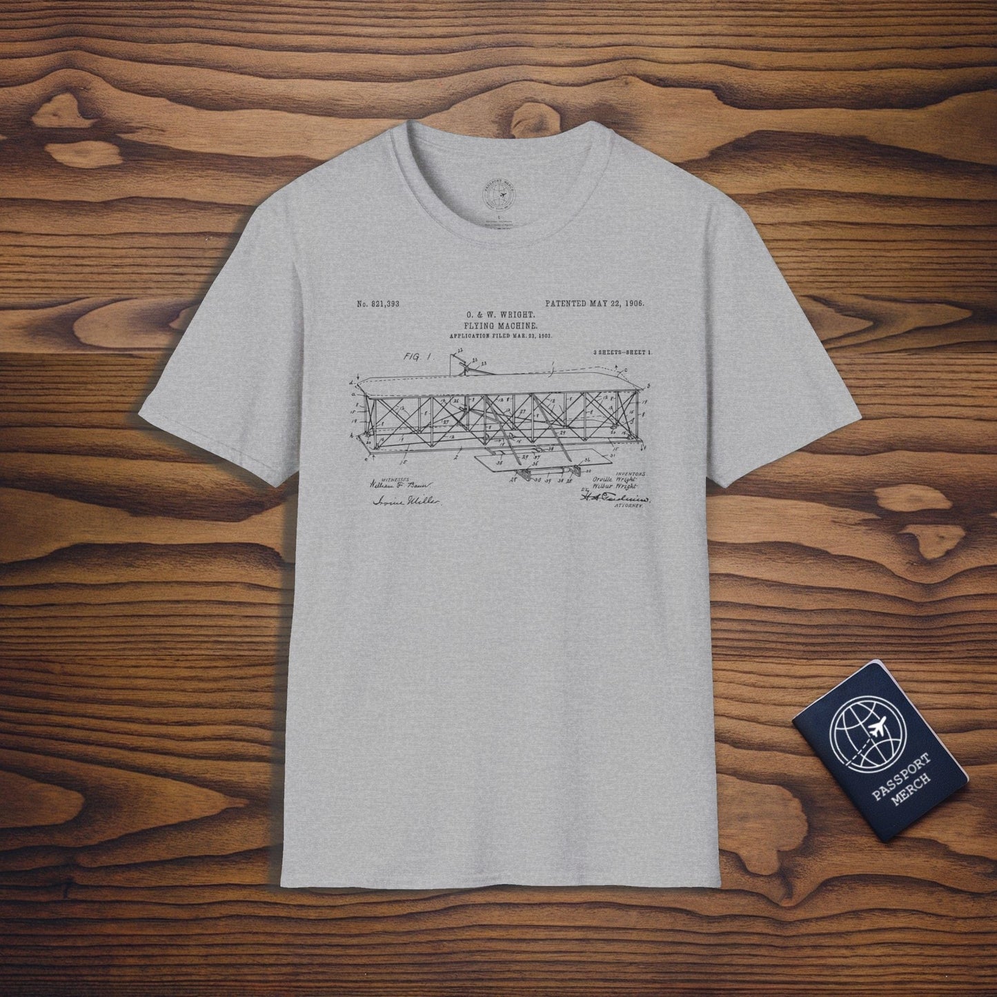 Flying Machine, Patent No. 821,393 T-Shirt