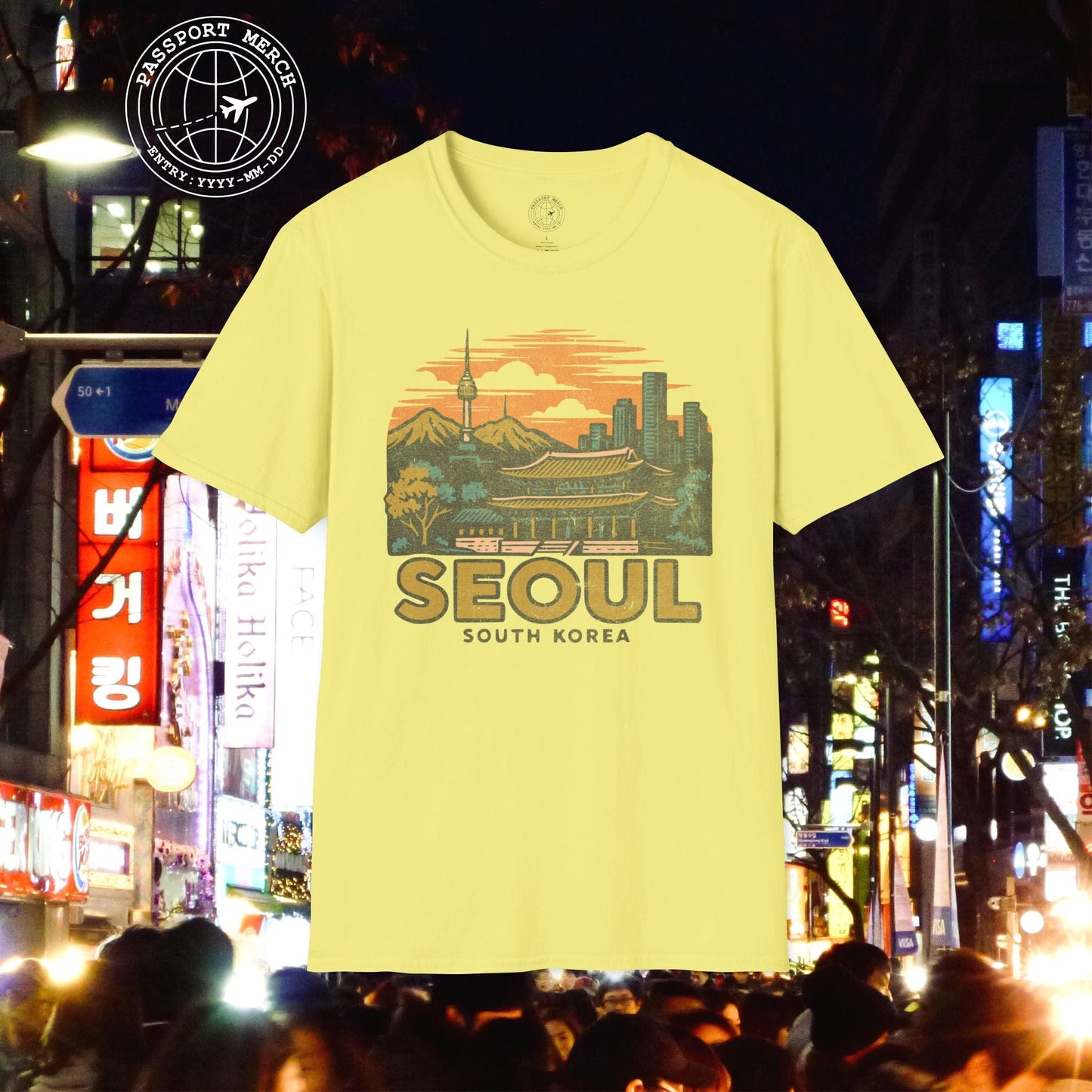 Seoul, South Korea - 80's Vintage T-Shirt