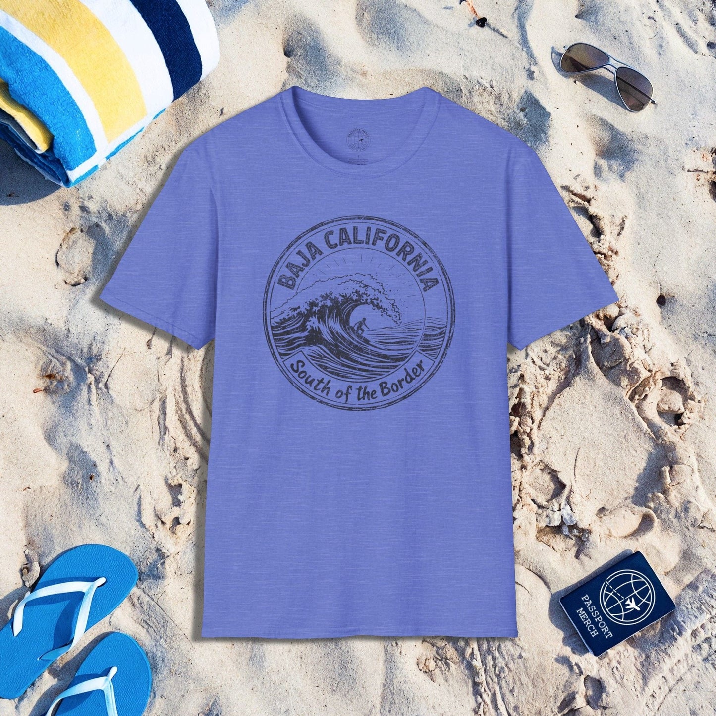 Surf South of the Border, Baja California, Mexico T-Shirt