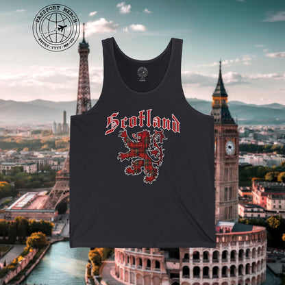 Tartan Lion Rampant, Scotland, UK Tank Top