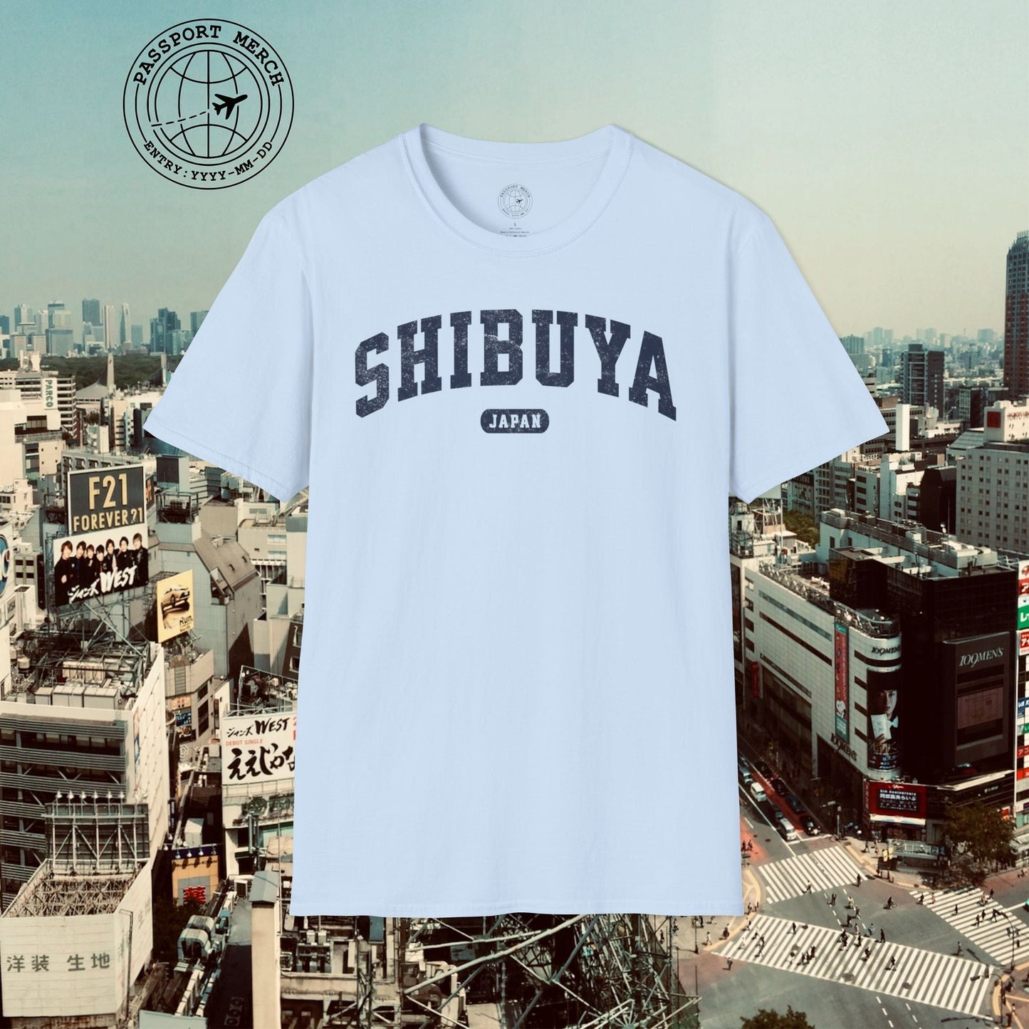 Classic Athletic (Bucket List Edition), Shibuya, Japan T-Shirt