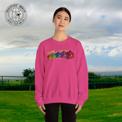 Pop Art Hibiscus, Hawaii Crewneck
