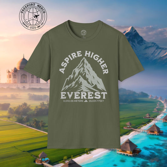 Aspire Higher, Everest Nepal-Tibet T-Shirt