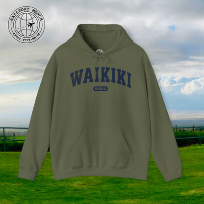 Classic Athletic (Bucket List Edition), Waikiki, Hawaii Hoodie