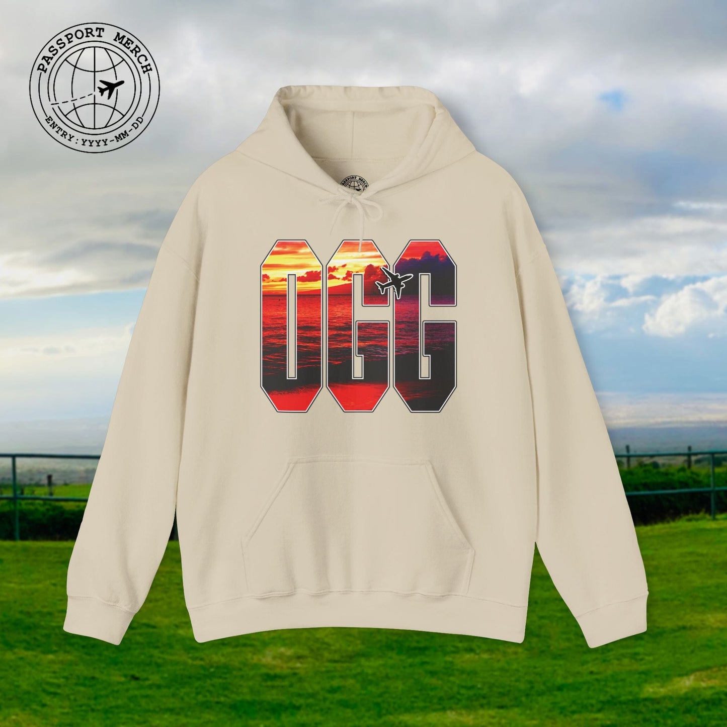 Airport Window Kahului Maui Hawaii OGG Hoodie