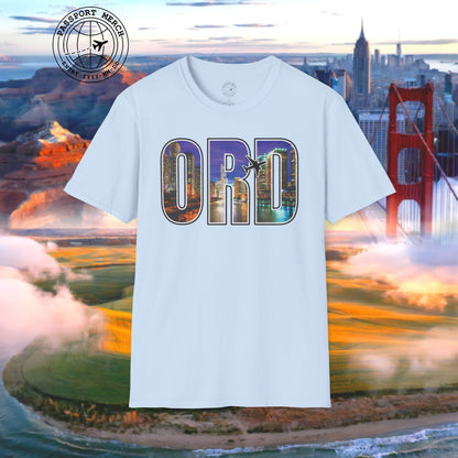 Airport Window Chicago Illinois ORD T-Shirt