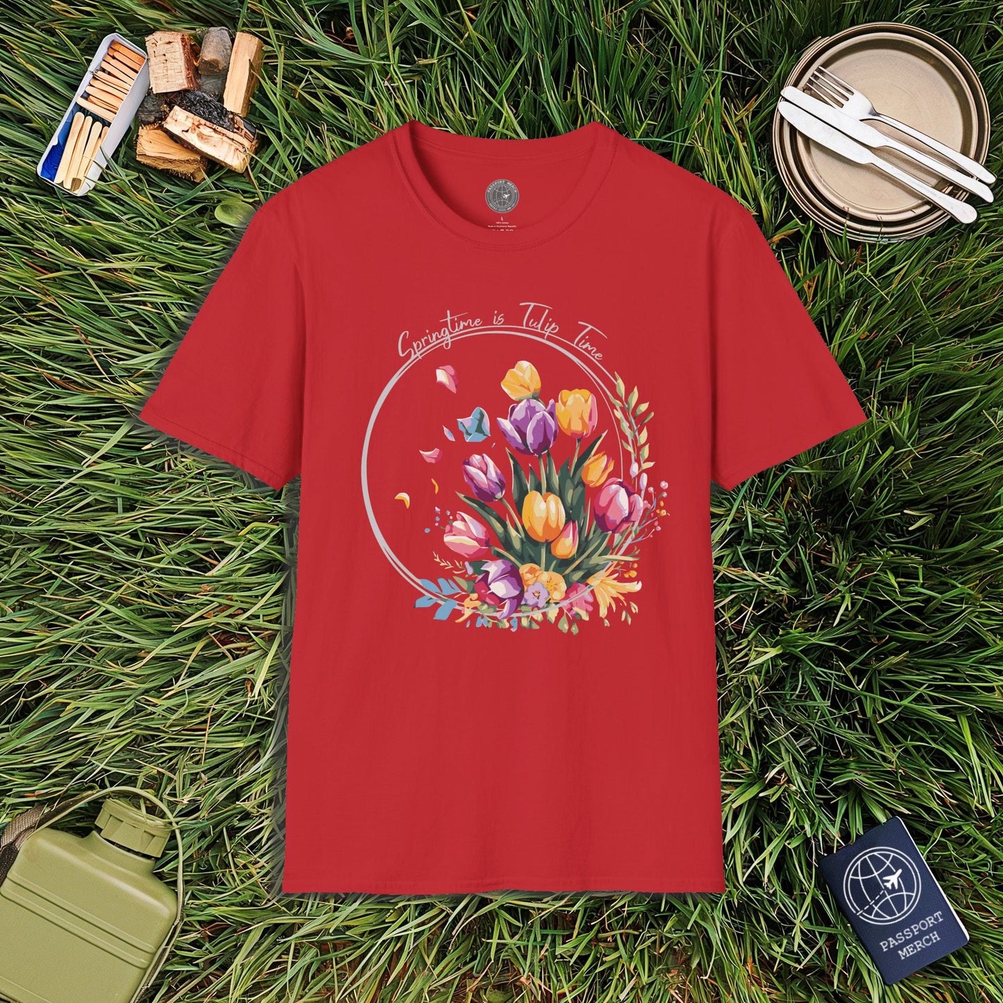 Springtime is Tulip Time in Holland T-Shirt