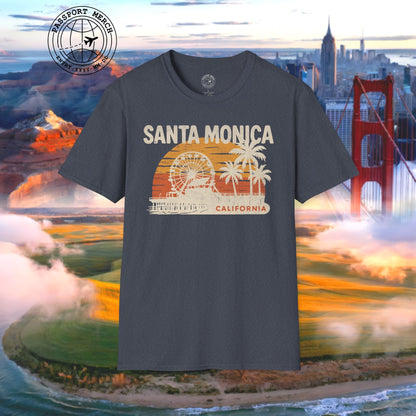 Santa Monica, California - 80's Vintage T-Shirt