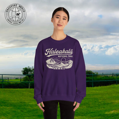 Haleakala National Park Vintage Monochrome, Hawaii Crewneck