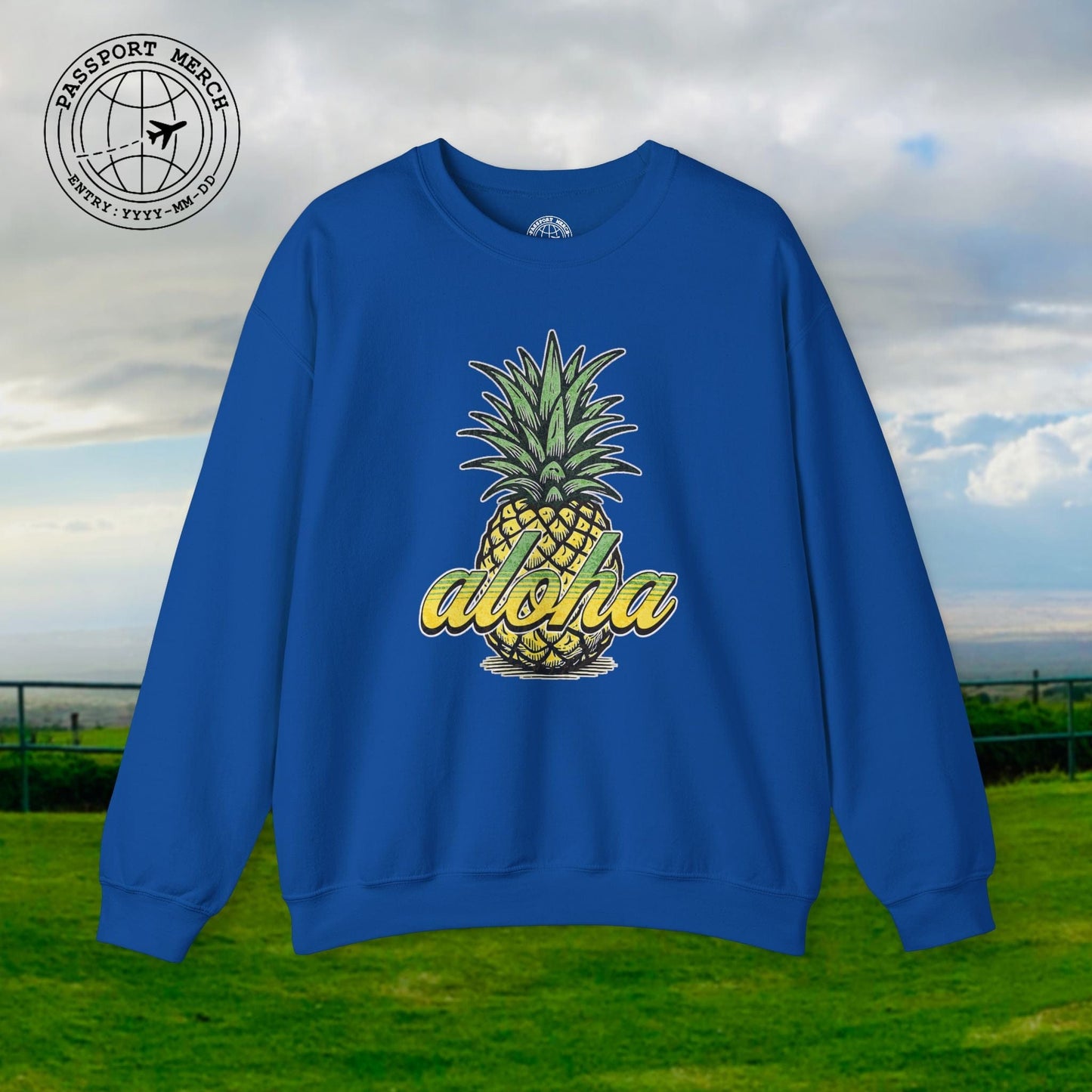 Maui Pineapple Aloha Hawaii Crewneck