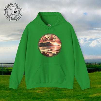 Vintage Nostalgia, Waikiki, Hawaii Hoodie