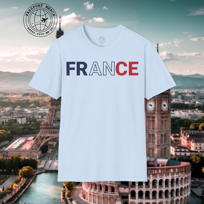 France Patriotism Letter Flag T-Shirt