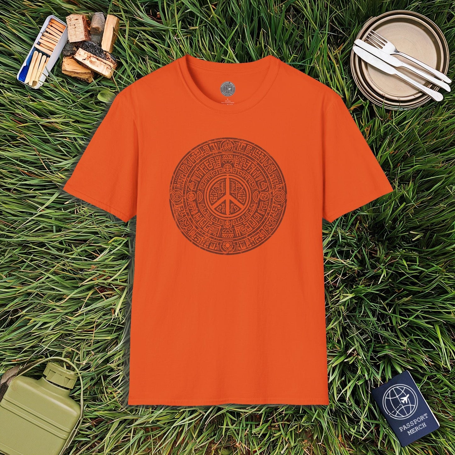 Aztec Peace Calendar Mexico T-Shirt