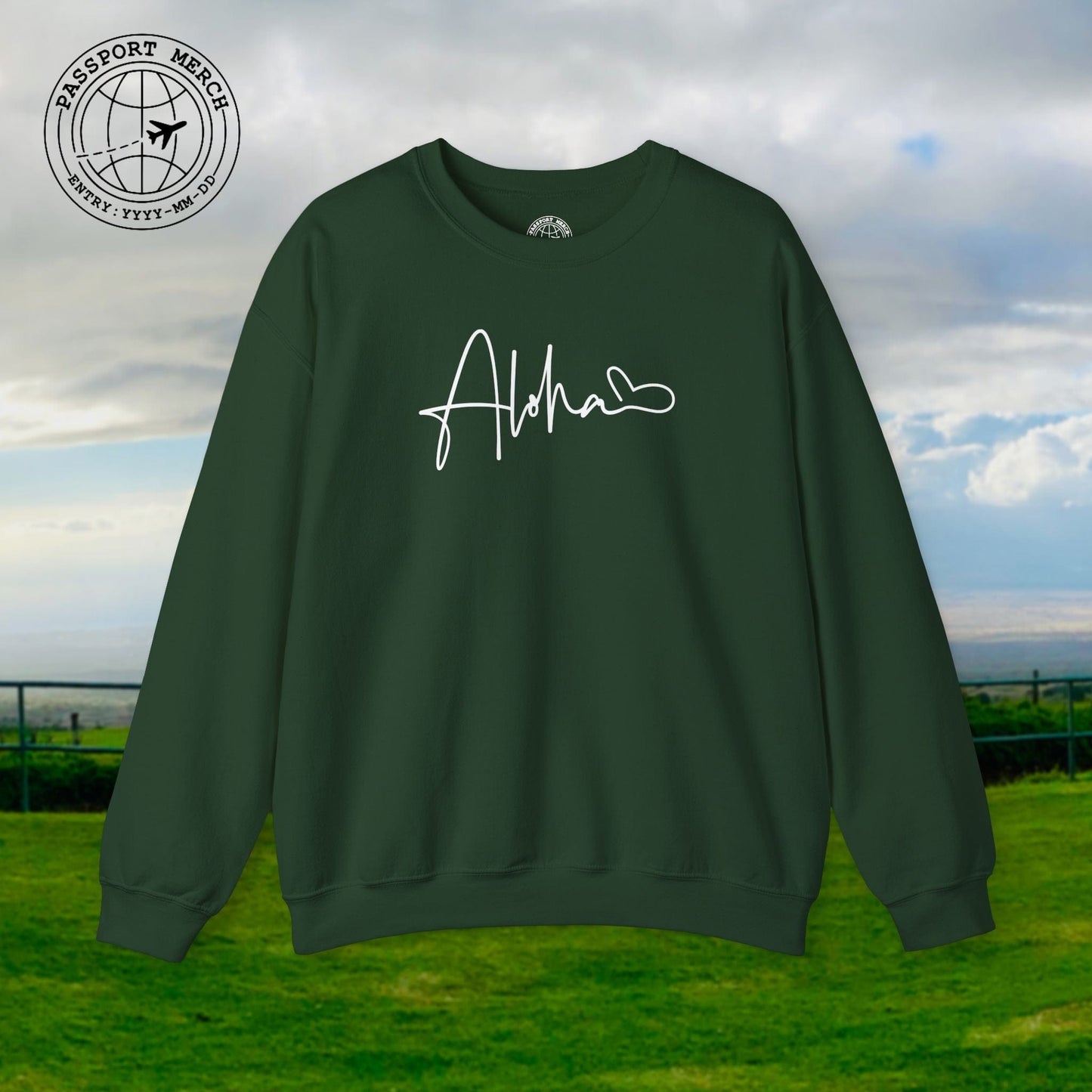 Aloha Heart Signature, Hawaii Crewneck