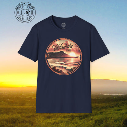 Vintage Nostalgia, Waikiki, Hawaii T-Shirt