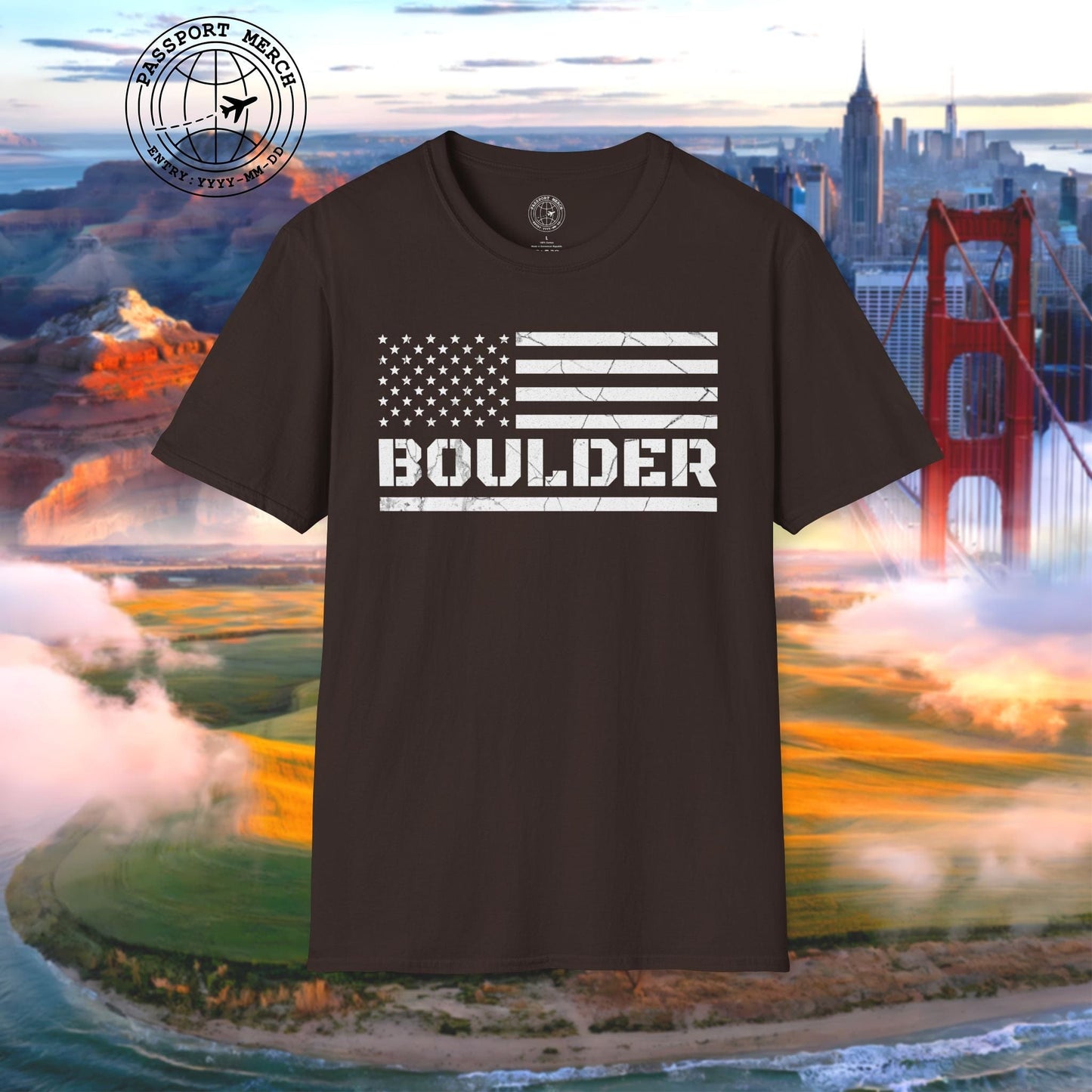 Boulder Stars & Stripes, Colorado T-Shirt