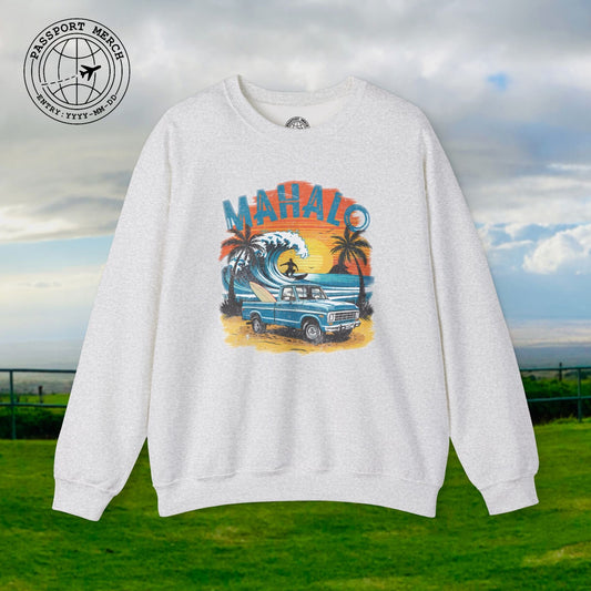 Retro Truck Hawaii Mahalo Crewneck