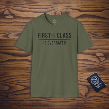 First Class is Overrated Brand Icon T-Shirt