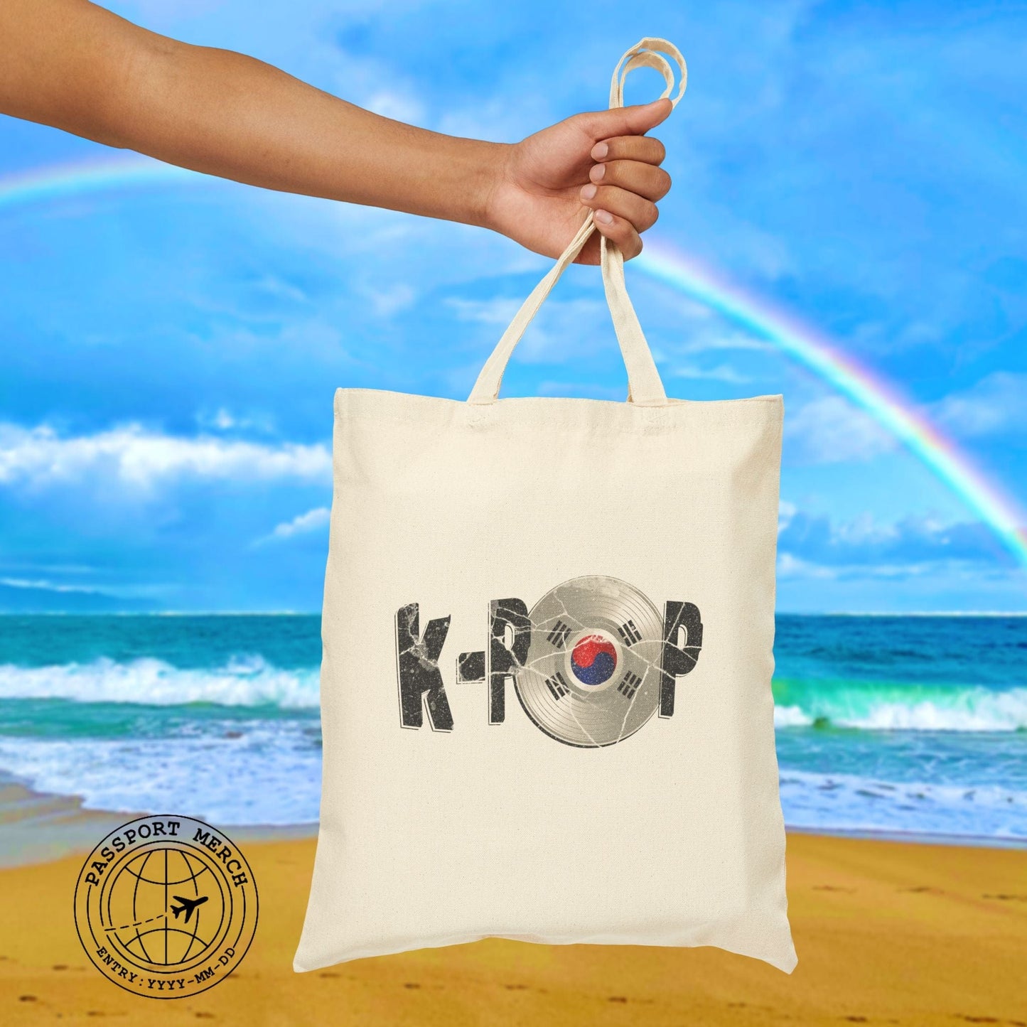 K-POP Vinyl, Korea Tote Bag