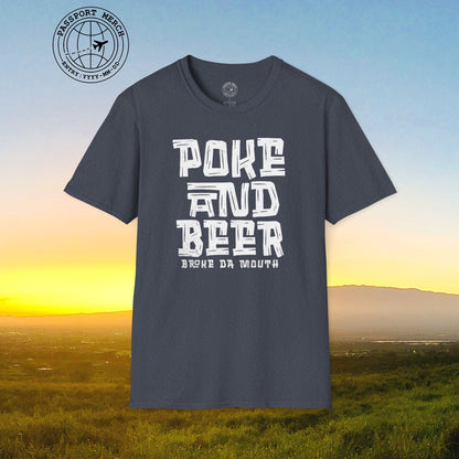 Poke and Beer, Hawaii T-Shirt
