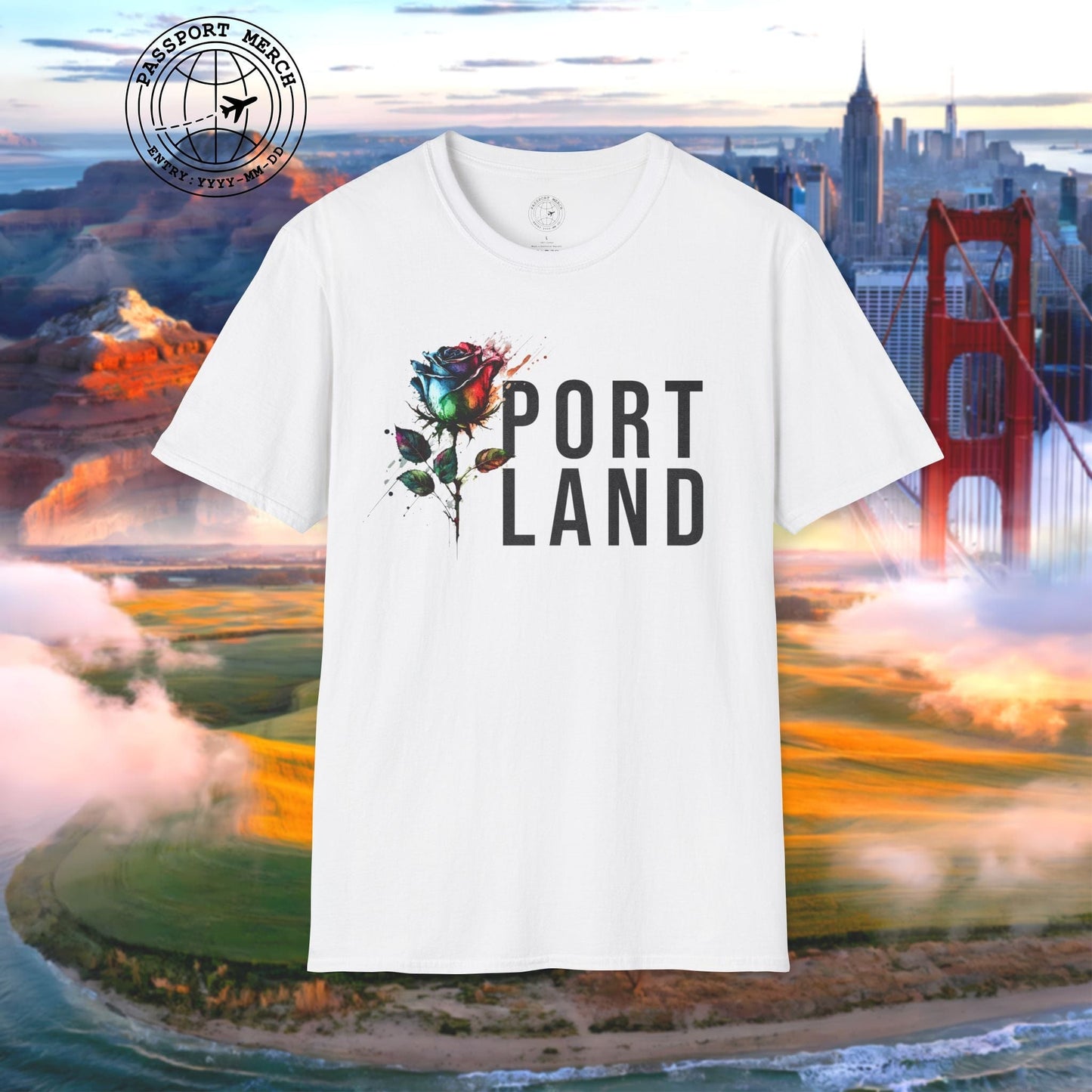 Portland Rose, Oregon T-Shirt