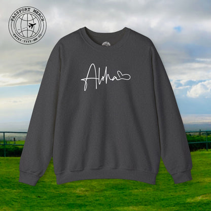 Aloha Heart Signature, Hawaii Crewneck