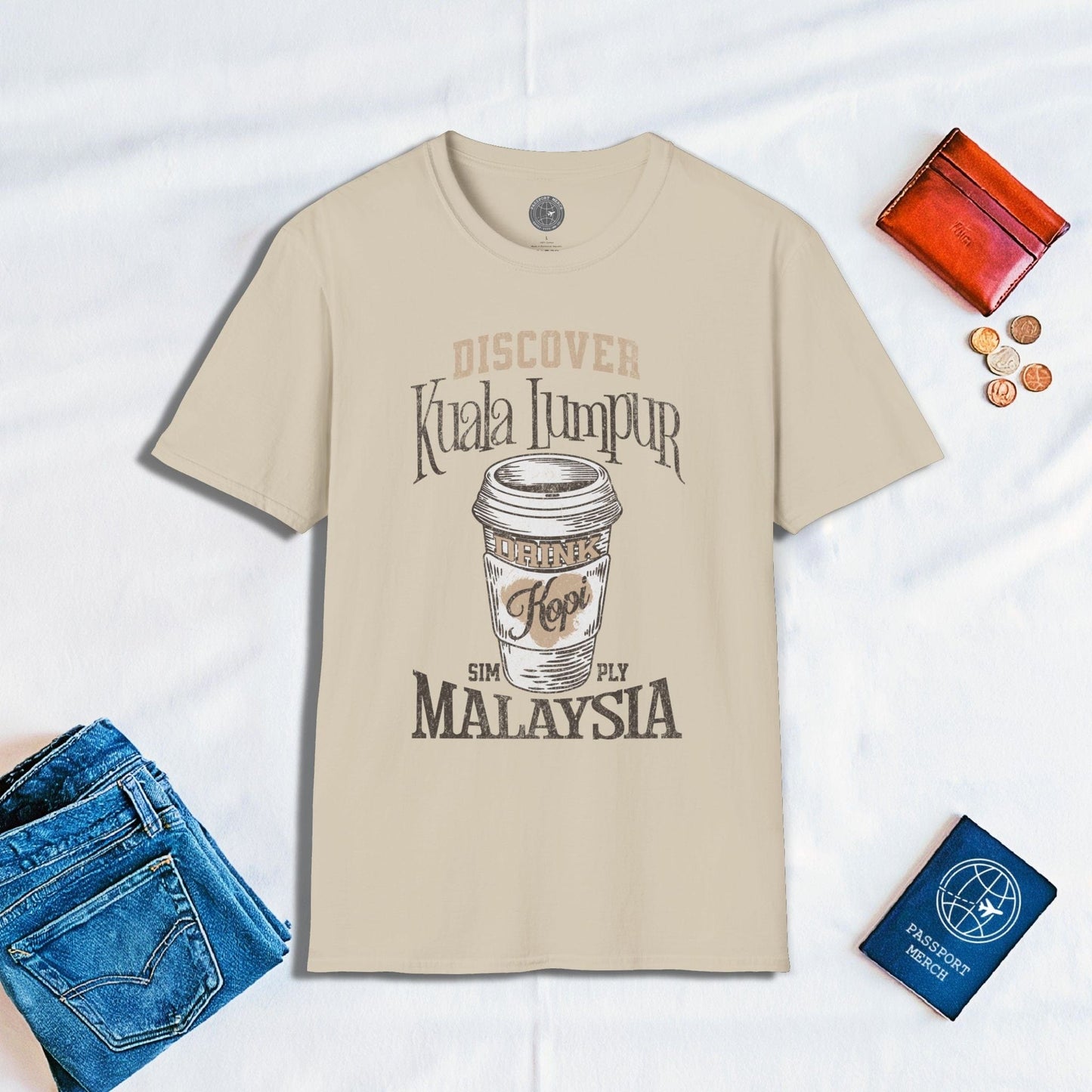 Discover Kuala Lumpur, Drink Kopi Malaysia T-Shirt