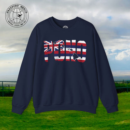 Hawaii Pono Letter Flag Crewneck