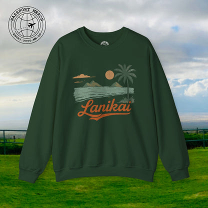 Vintage Lanikai, Oahu, Hawaii Crewneck