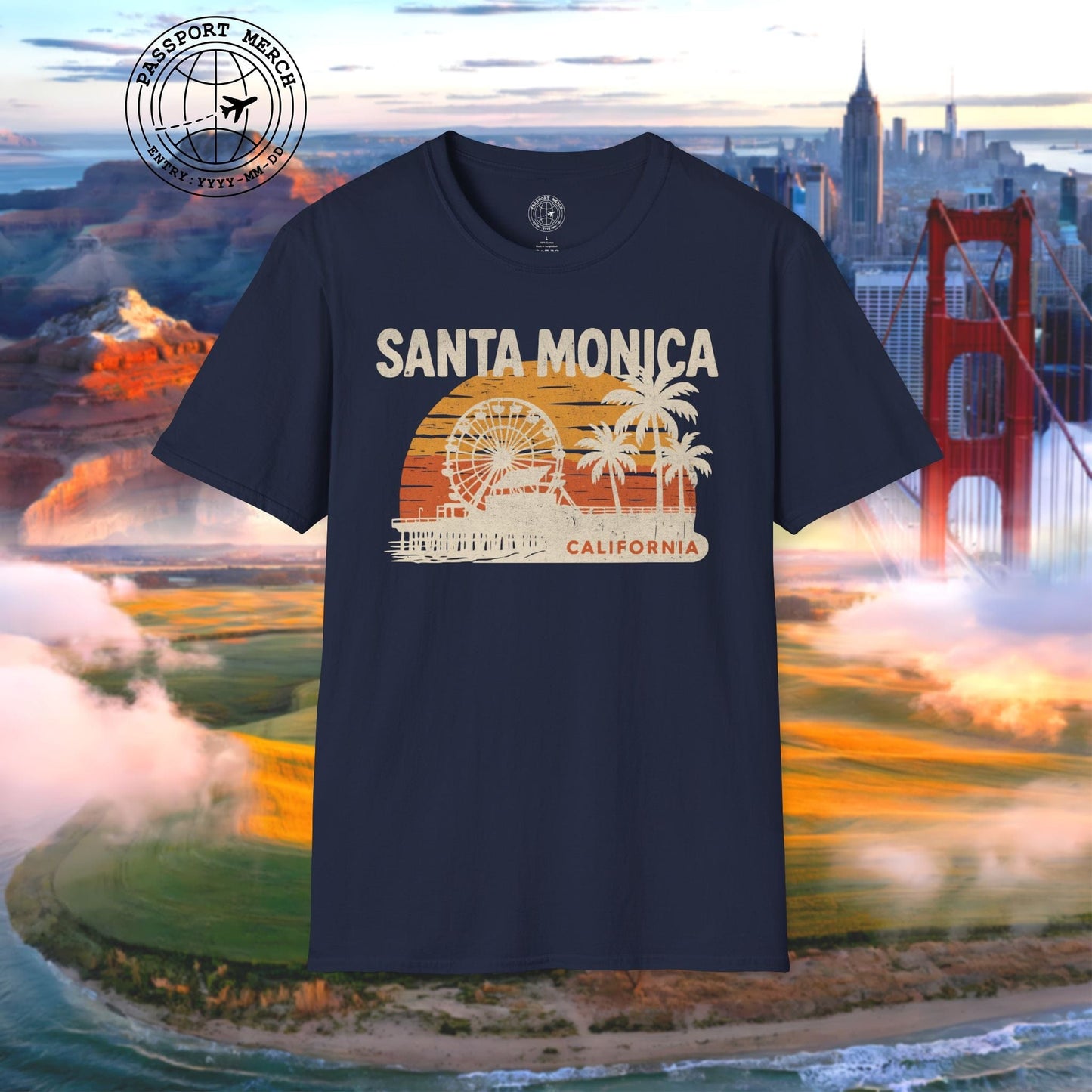 Santa Monica, California - 80's Vintage T-Shirt