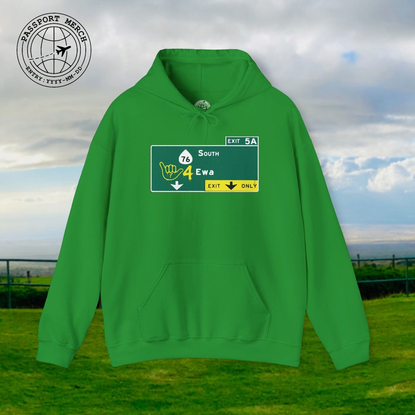 Signs of Wanderlust, Shaka 4 Ewa, Hawaii Hoodie